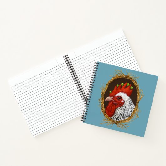 Rooster und Peep-Notebook Notizblock (Innenseite)