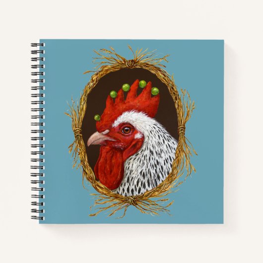 Rooster und Peep-Notebook Notizblock (Vorderseite)