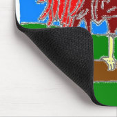 Rooster und Sun Mousepad (Ecke)