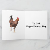 Rooster Vatertag Karte (Innenseite)