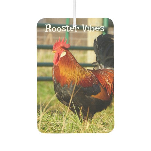 Rooster Vibes / Ausblendungen Autolufterfrischer (Vorderseite)