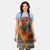Rooster Vibes Farm Life Schürze (Getragen)
