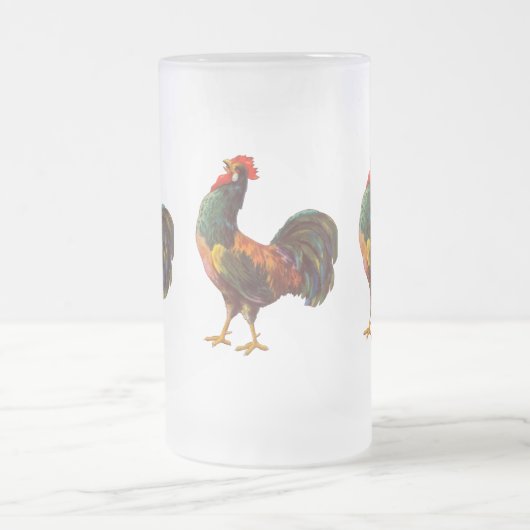 Rooster Vintag Crate Art Tasse (Mittel)