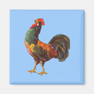 Rooster Vintag Kitchrate Art Magnet