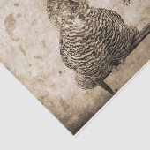 Rooster Vintage antike Textur Land Farm Seidenpapier (Ausschnitt)