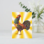 Rooster Vintage Postkarten für benutzerdefinierte  (Stehend Vorderseite)