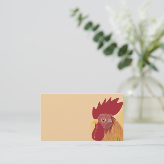 Rooster Visitenkarte (Stehend Vorderseite)