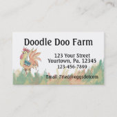 Rooster-Visitenkarte Visitenkarte (Vorderseite)