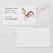 Rooster-Visitenkarte Visitenkarte (Vorne/Hinten)