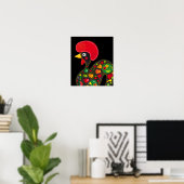 Rooster von Barcelos Nr. 02 - Galo de Barcelos Poster (Heimbüro)
