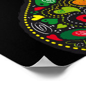 Rooster von Barcelos Nr. 02 - Galo de Barcelos Poster (Ecke)