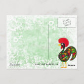 Rooster von Barcelos Nr. 02 - Galo de Barcelos Postkarte (Rückseite)