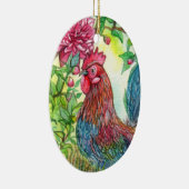 Rooster von Peony Keramik Ornament (Rechts)