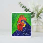 ROOSTER von Piliero Postkarte (Stehend Vorderseite)