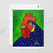ROOSTER von Piliero Postkarte (Vorne/Hinten)