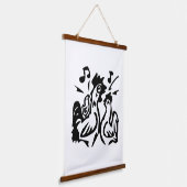 Rooster Wandteppich Mit Holzrahmen (Gewinkelt)
