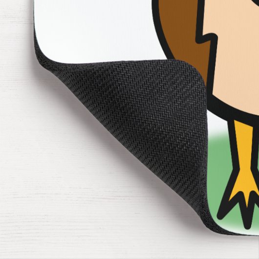 Rooster Watching Mousepad (Ecke)