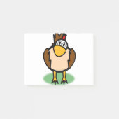 Rooster Watching Post-it Klebezettel (Vorderseite)