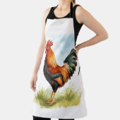 Rooster Watercolor Schürze (InSitu)