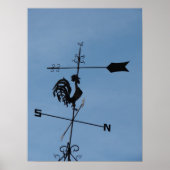 Rooster Weather Vane Poster (Vorne)