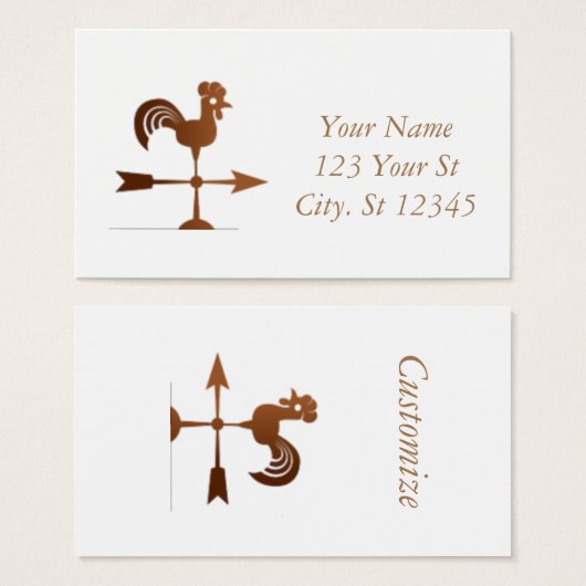 Rooster Weathervane Thunder_Cove (Vorne & Hinten)