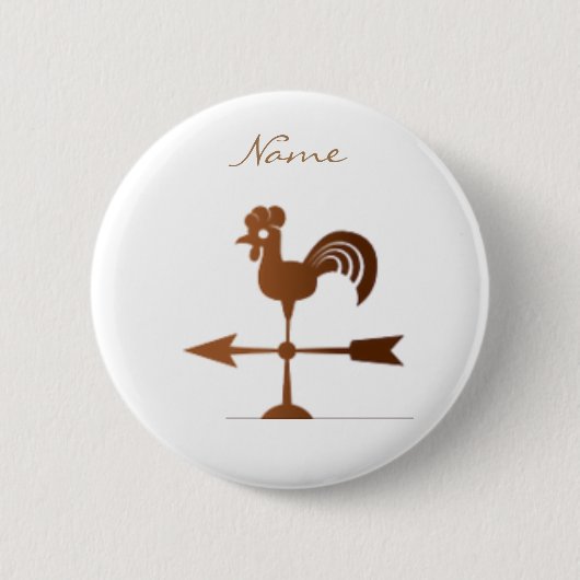 Rooster Weathervane Thunder_Cove Button (Vorderseite)