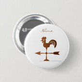 Rooster Weathervane Thunder_Cove Button (Vorne & Hinten)