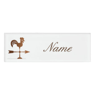 Rooster Weathervane Thunder_Cove Namenschild