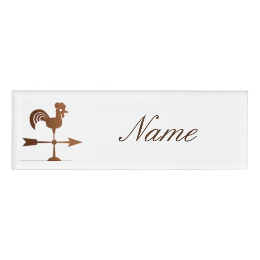 Rooster Weathervane Thunder_Cove Namenschild (Vorderseite)