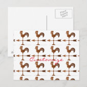 Rooster Weathervane Thunder_Cove Postkarte (Vorne/Hinten)