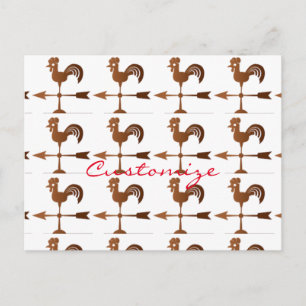 Rooster Weathervane Thunder_Cove Postkarte