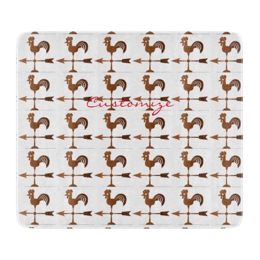 Rooster Weathervane Thunder_Cove Schneidebrett (Vorderseite)