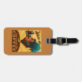 Rooster - Weck auf und rieche den Kaffee Gepäckanhänger (Vorderseite horizontal)