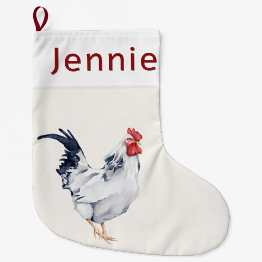 Rooster Weihnachts-Strumpf Großer Weihnachtsstrumpf (Vorderseite)