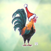 Rooster Weihnachtsfenster Klammern Fensteraufkleber (Blatt 3)