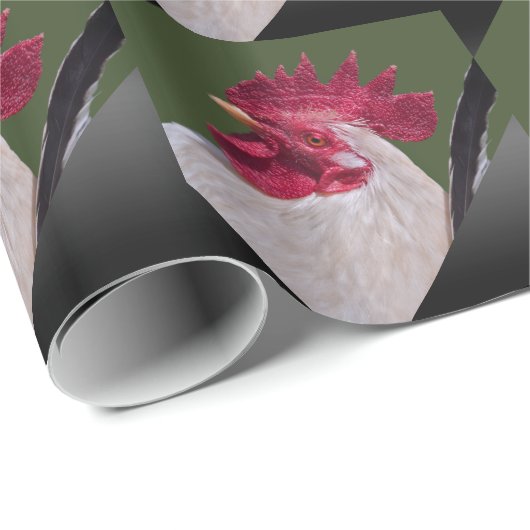 Rooster Wrapping Paper Geschenkpapier (Rolleneckpunkt)