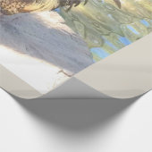 Rooster Wrapping Paper Geschenkpapier (Ecke)