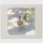 Rooster Wrapping Paper Geschenkpapier (Flach)