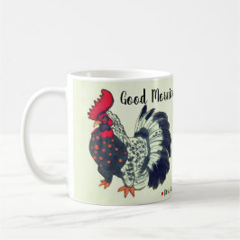 Rooster Zeichne gute Vormittags Kaffeetasse