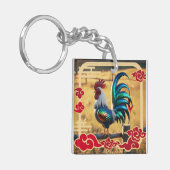 Rooster Zodiac Sign Schlüsselanhänger (Vorderseite links)