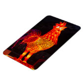 Rooster Zodiac Symbol Lantern Magnet (Linke Seite)