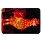 Rooster Zodiac Symbol Lantern Magnet (Horizontal)