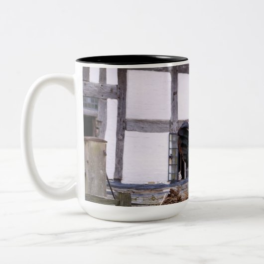 ROOSTER ZWEIFARBIGE TASSE (Links)