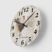 Roosteraufstieg und Shinmauer Runde Wanduhr (Winkel)