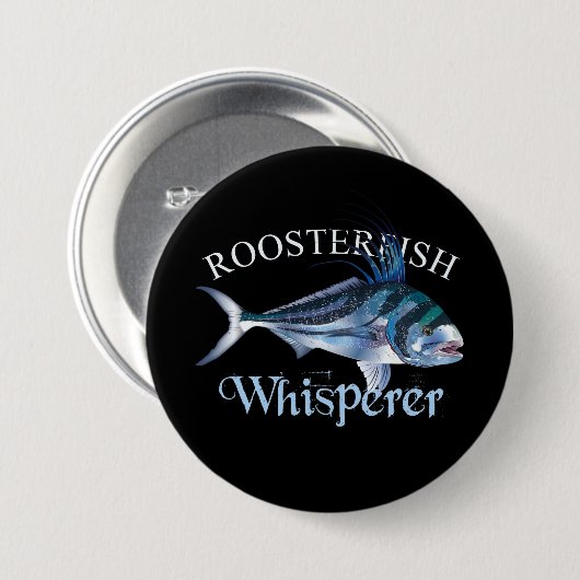Roosterfish Whisperer Dark Colored Button (Vorne & Hinten)