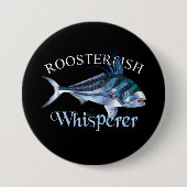 Roosterfish Whisperer Dark Colored Button (Vorderseite)