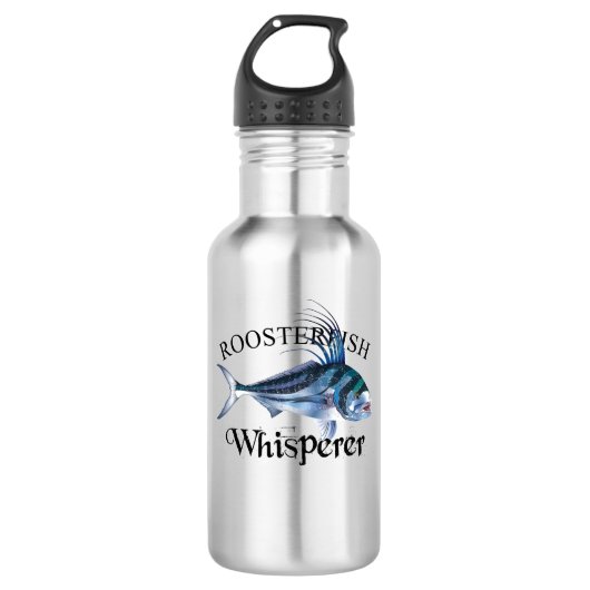 Roosterfish Whisperer Light Cfarbig Edelstahlflasche (Vorderseite)