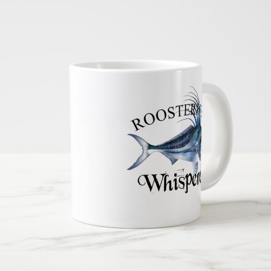 Roosterfish Whisperer Light Cfarbig Jumbo-Tasse (Vorderseite Rechts)