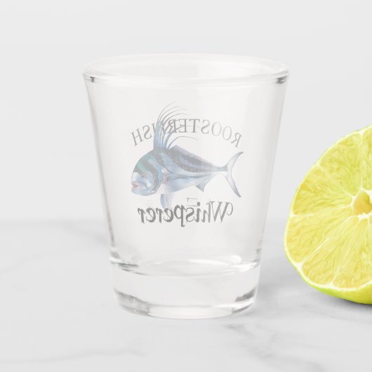 Roosterfish Whisperer Light Cfarbig Schnapsglas (Rückseite)