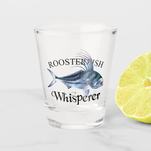 Roosterfish Whisperer Light Cfarbig Schnapsglas (Vorderseite)